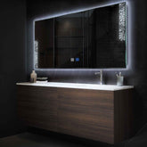 Espejo LED Rectangular | Botones táctiles | Función antivaho | Luz blanca fría - Reyze Seria Good Vibes Model 4